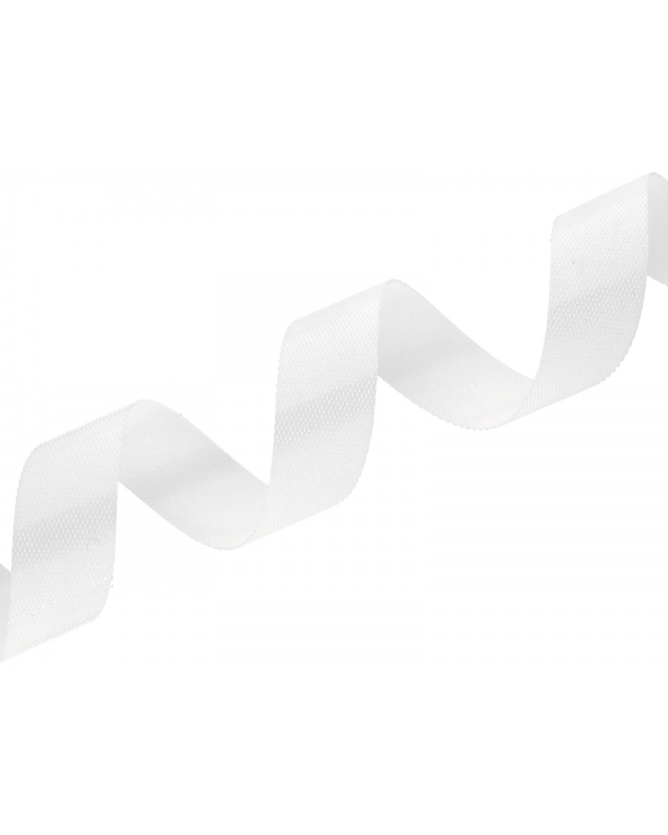 HOOK AND LOOP TAPE LOW-PROFILE  (501) WHITE PES/NYLON 25 MB