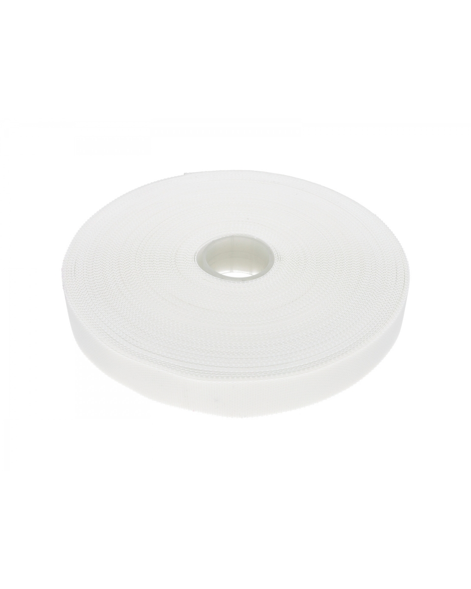 HOOK AND LOOP TAPE LOW-PROFILE  (501) WHITE PES/NYLON 25 MB