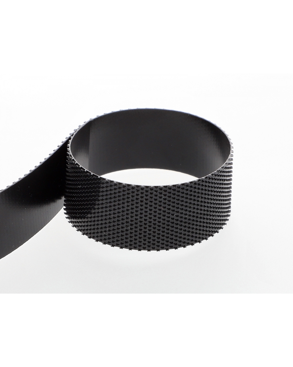 HOOK AND LOOP TAPE LOW-PROFILE  (580) BLACK PES/NYLON 25 MB