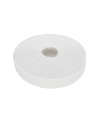 HOOK AND LOOP TAPE LOW-PROFILE  (501) WHITE PES/NYLON 25 MB