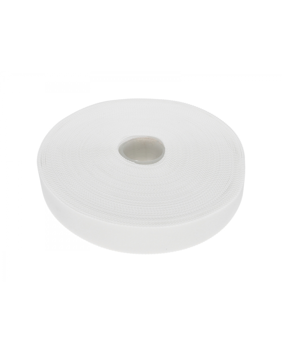 HOOK AND LOOP TAPE LOW-PROFILE  (501) WHITE PES/NYLON 25 MB