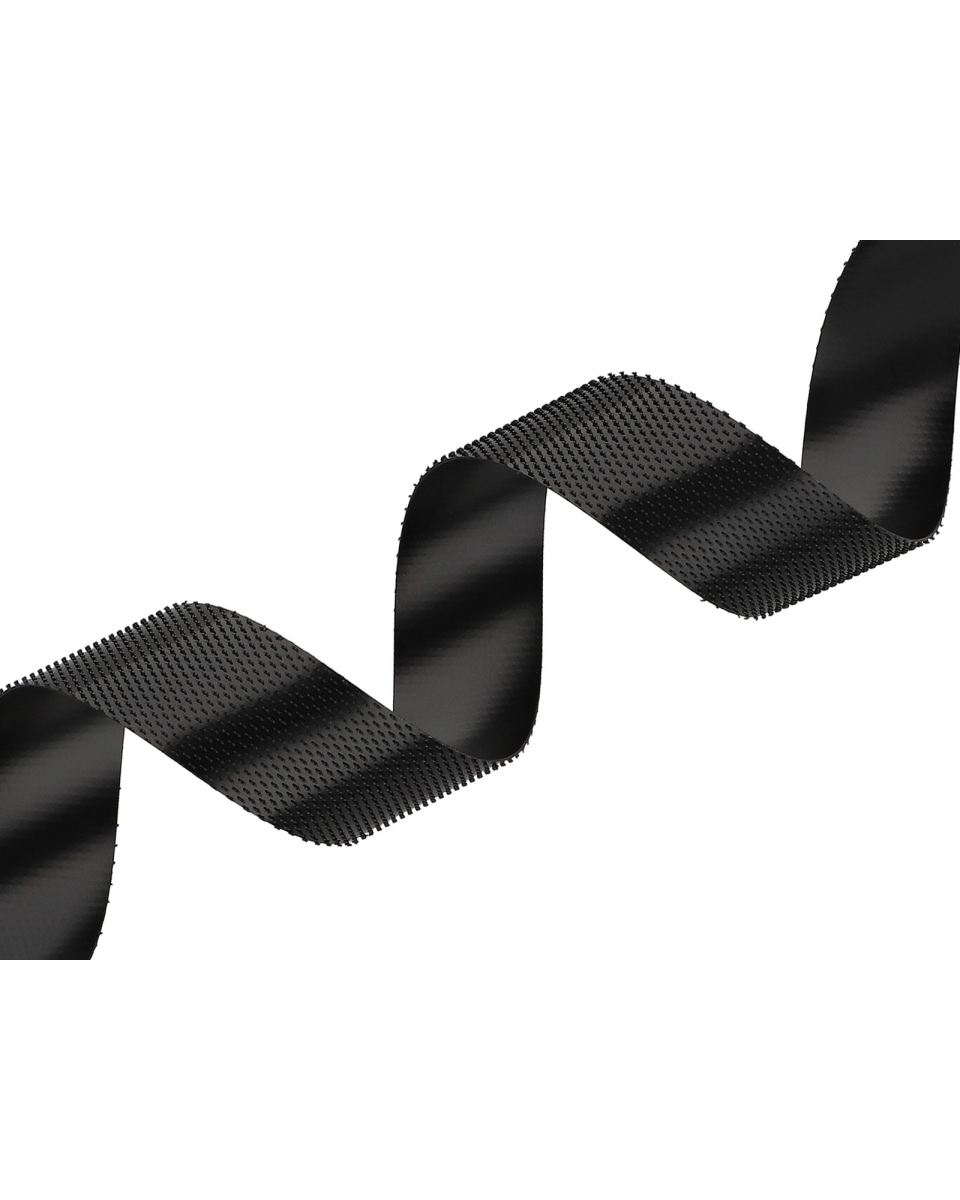 HOOK AND LOOP TAPE LOW-PROFILE  (580) BLACK PES/NYLON 25 MB