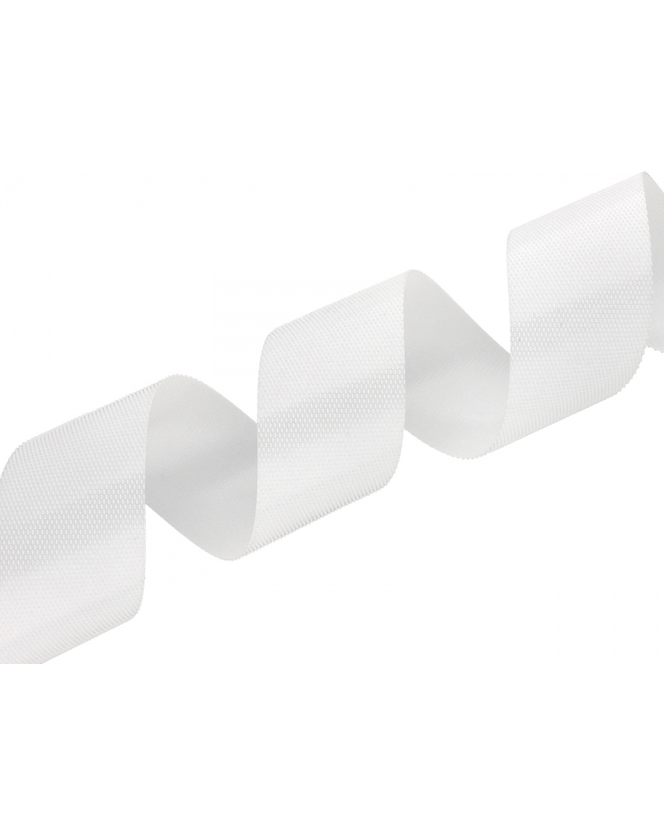 HOOK AND LOOP TAPE LOW-PROFILE  (501) WHITE PES/NYLON 25 MB