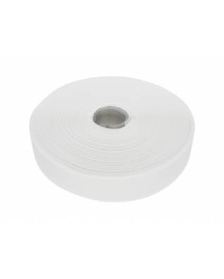 HOOK AND LOOP TAPE LOW-PROFILE  (501) WHITE PES/NYLON 25 MB