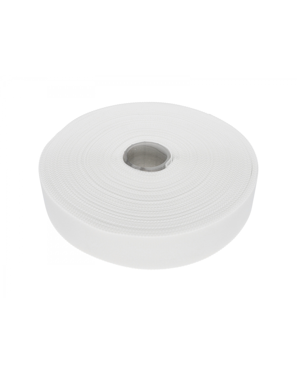 HOOK AND LOOP TAPE LOW-PROFILE  (501) WHITE PES/NYLON 25 MB