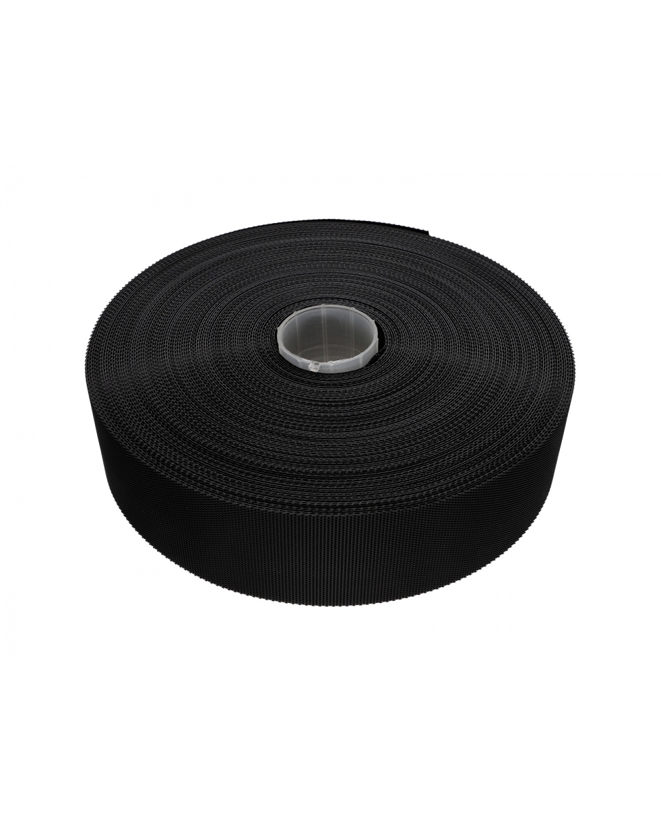 HOOK AND LOOP TAPE LOW-PROFILE  (580) BLACK PES/NYLON 25 MB