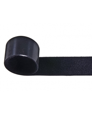 Hook and loop tape back-to-back  black 580 pes/nylon 45 mb