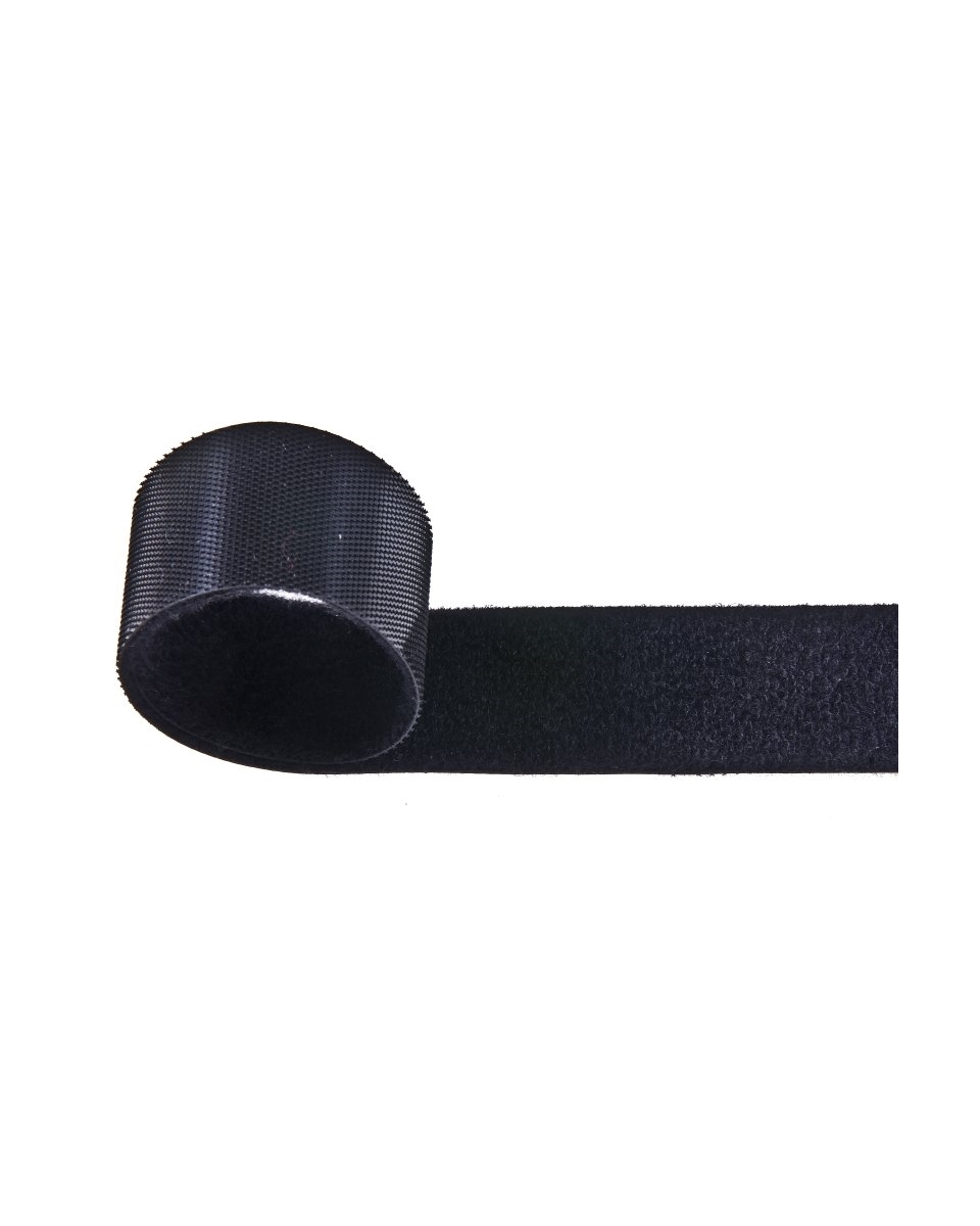 Taśma rzep dwustronna niskoprofilowa czarna 580 pes/nylon