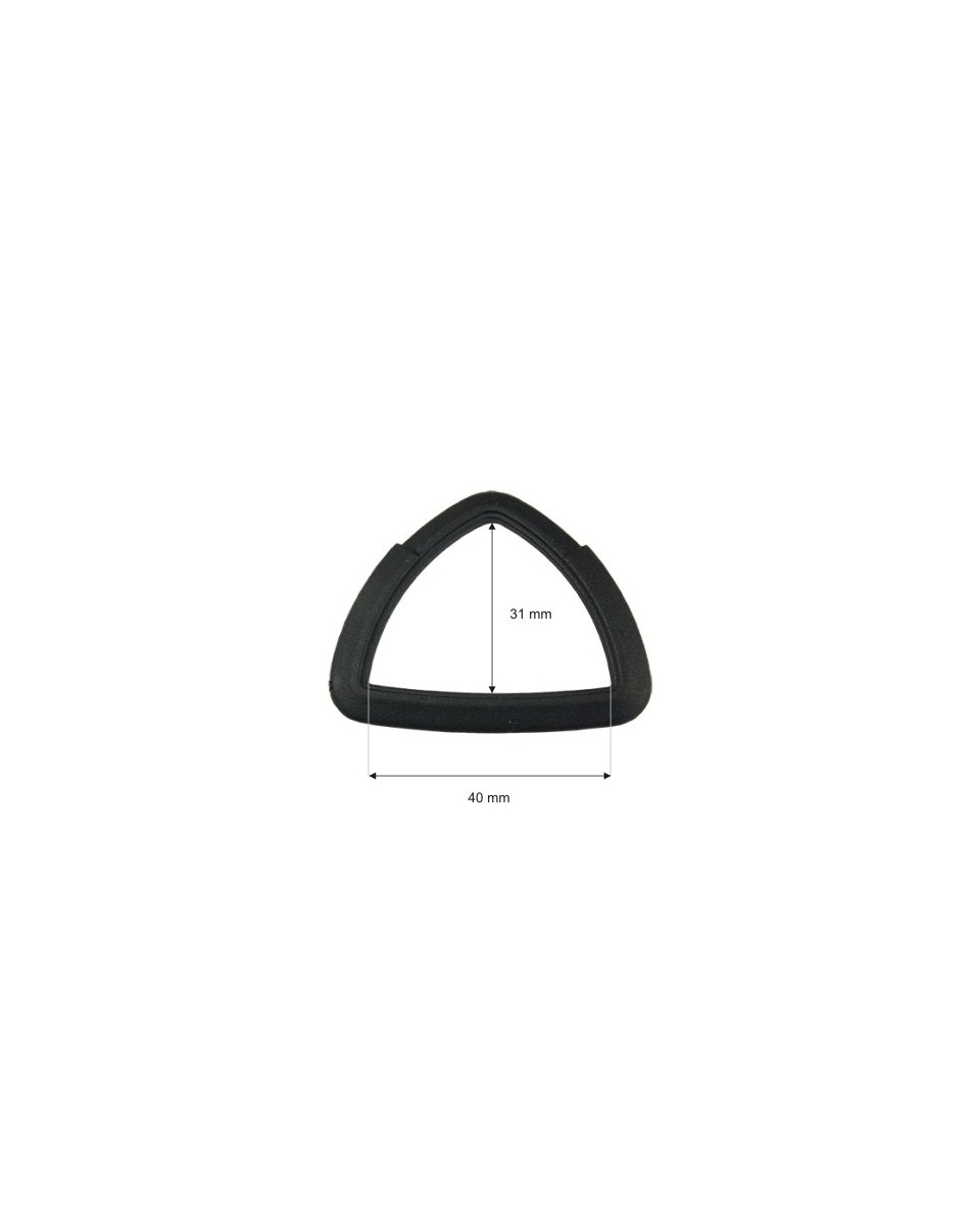 Plastic triangle 40 mm black 100 pcs