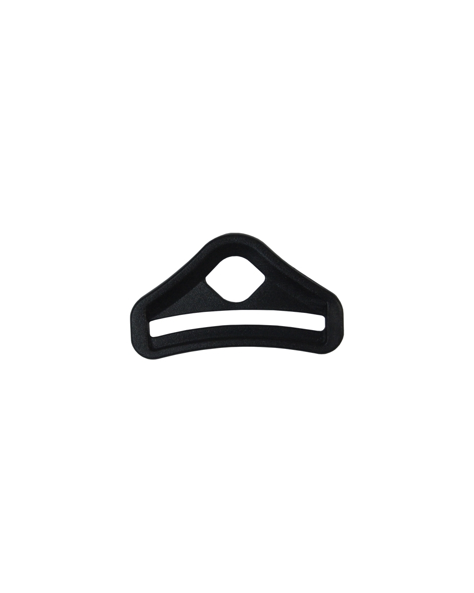 Plastic triangle 39 mm  mieszko black 100 pcs