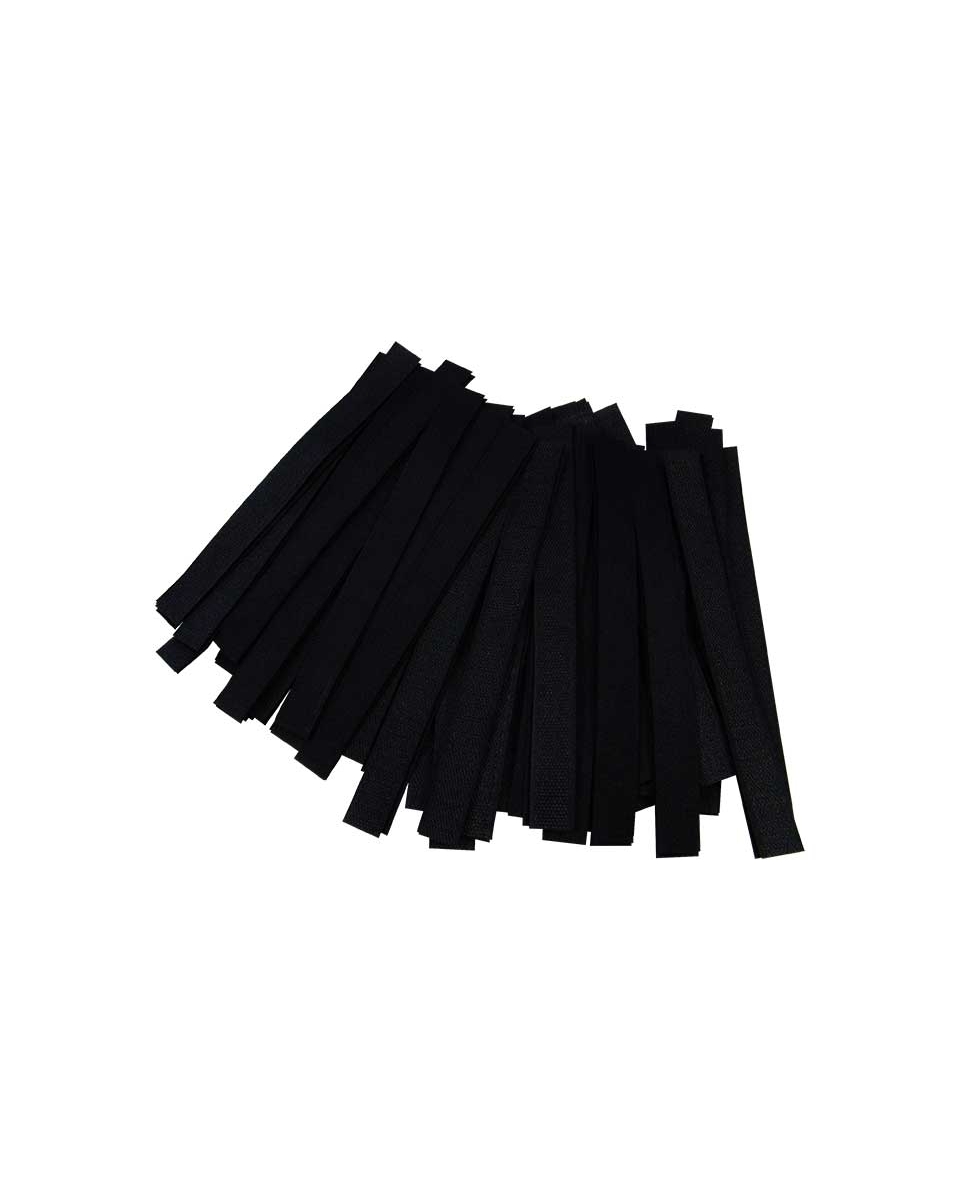Hook and loop tape , black, 60x20cm, hook+loop