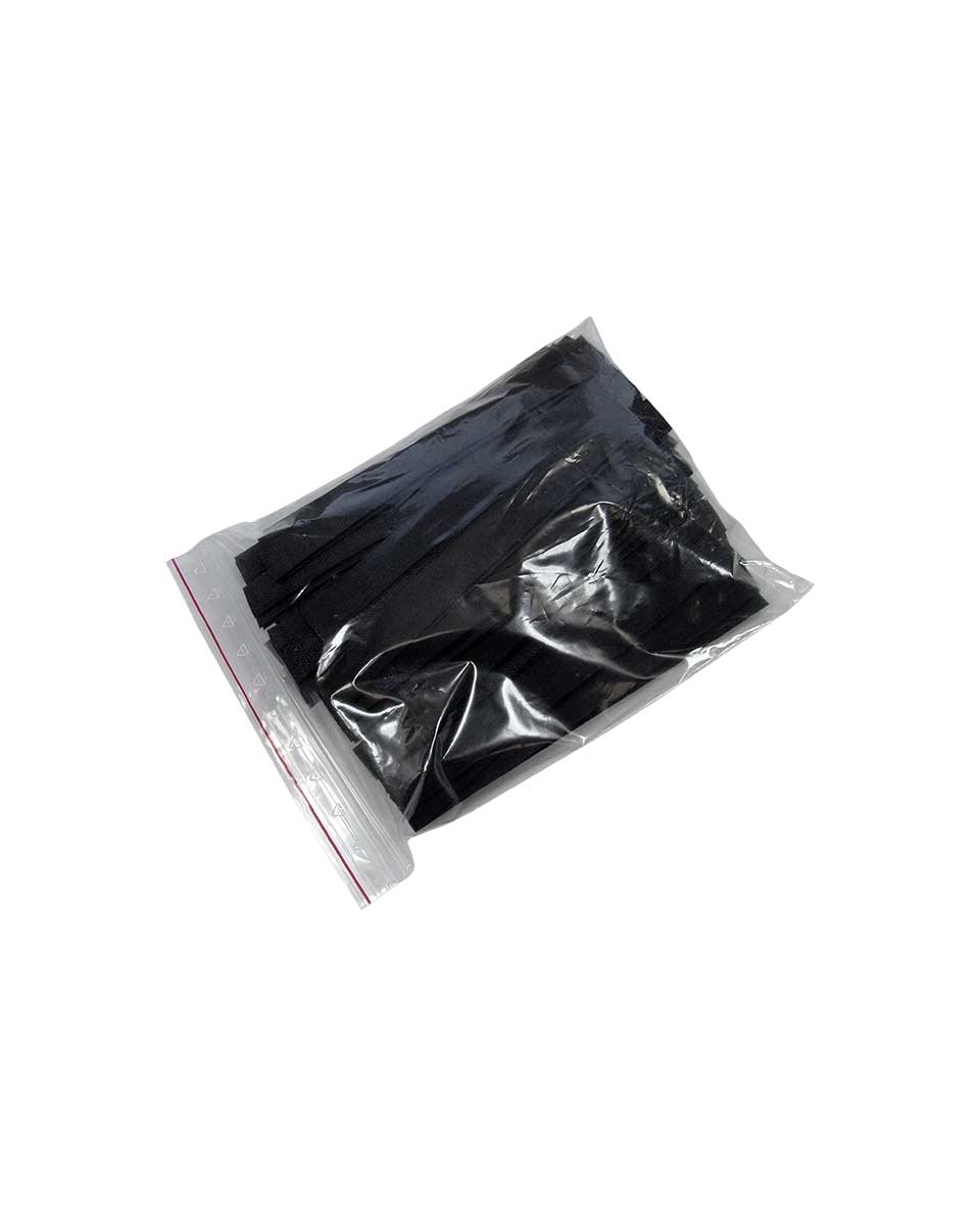 Hook and loop tape , black, 60x20cm, hook+loop