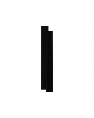 Hook and loop tape , black, 60x20cm, hook+loop