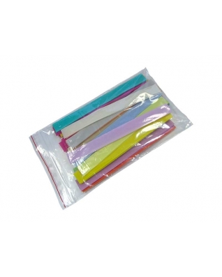 Taśma rzep  mix kolorów jasne paski 25 x 20 cm pes/nylon pętelka + haczyk
