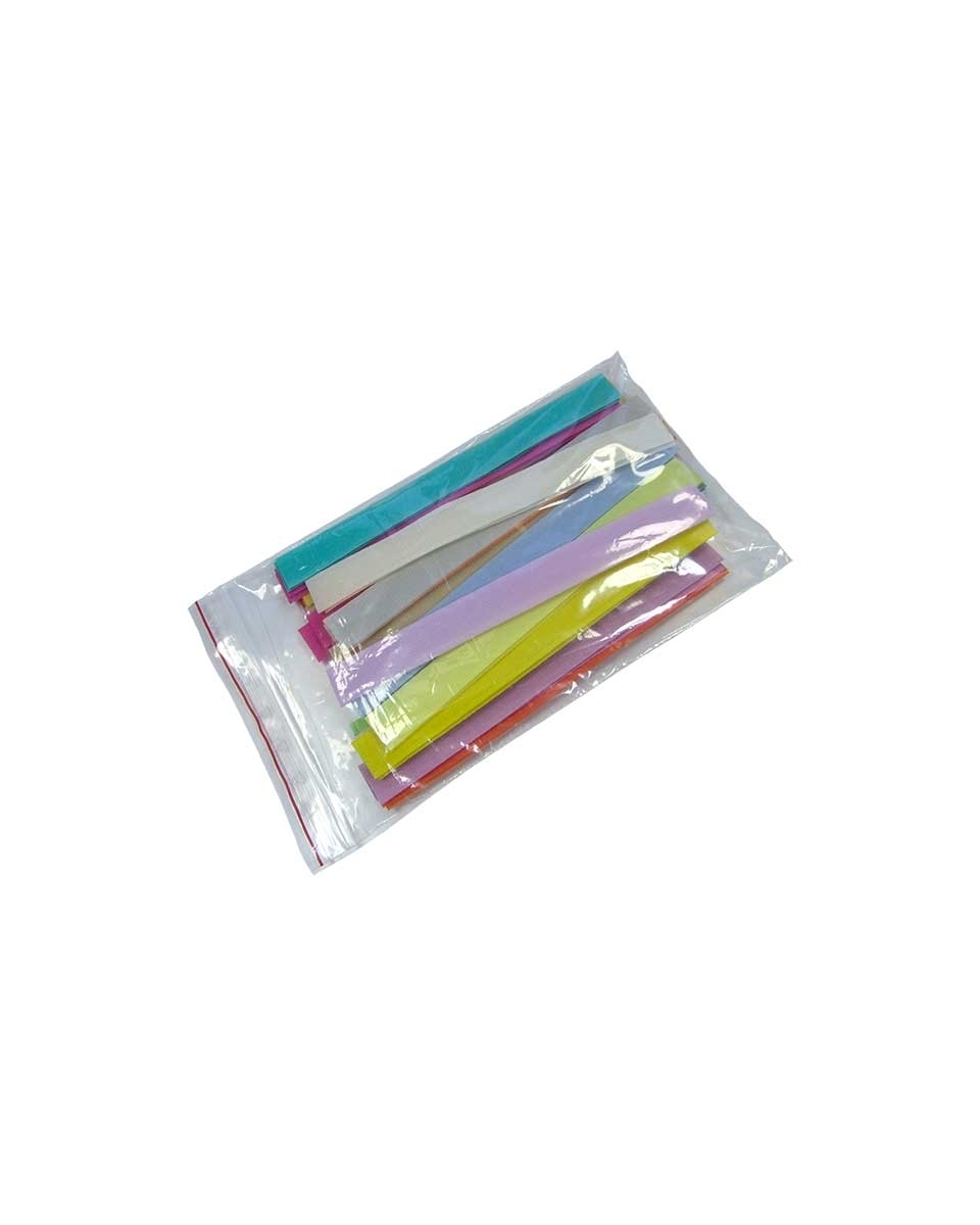 Taśma rzep  mix kolorów jasne paski 25 x 20 cm pes/nylon pętelka + haczyk