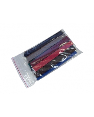 Taśma rzep  mix kolorów ciemne paski 25 x 20 cm pes/nylon pętelka + haczyk