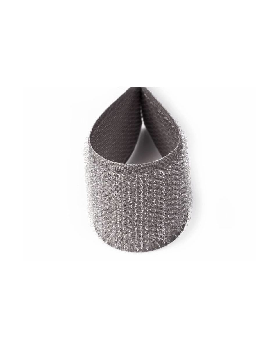 Hook and  loop tape  grey 134 polyester/ny hook 25 mb