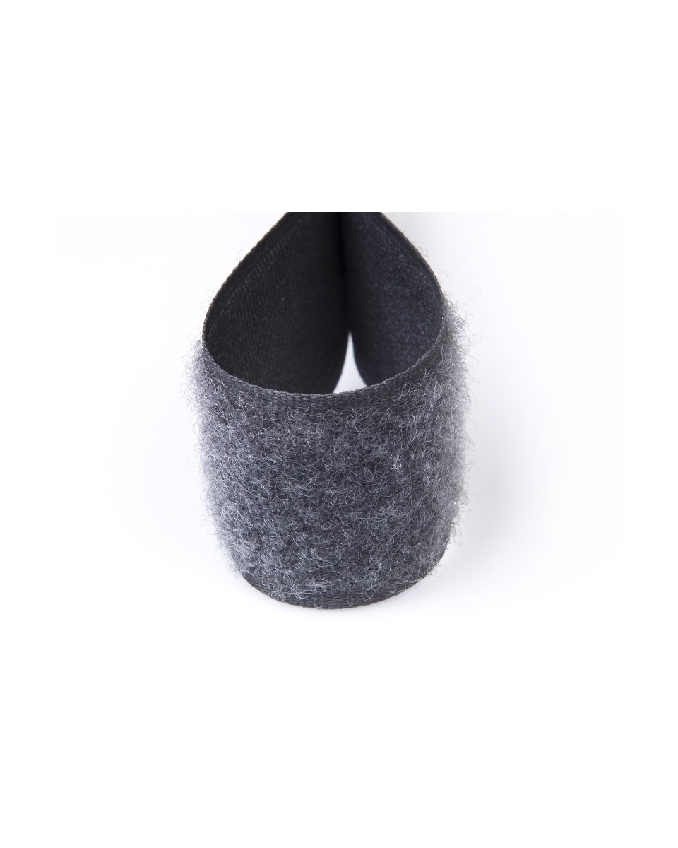 Hook and loop tape  dark grey 306 polyester/nylon loop 25 mb