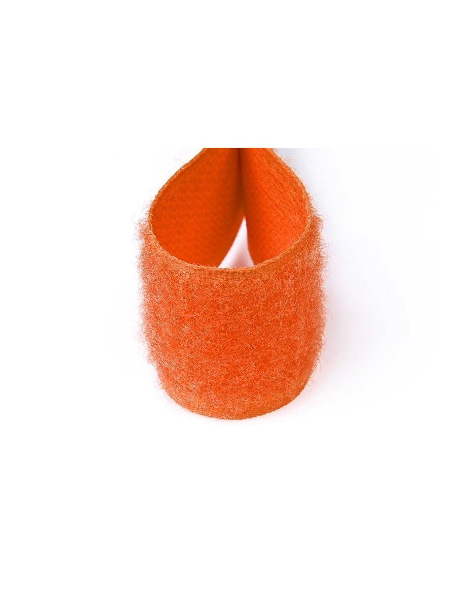 Hook and loop tape  orange 523 polyester/nylon loop 25 mb