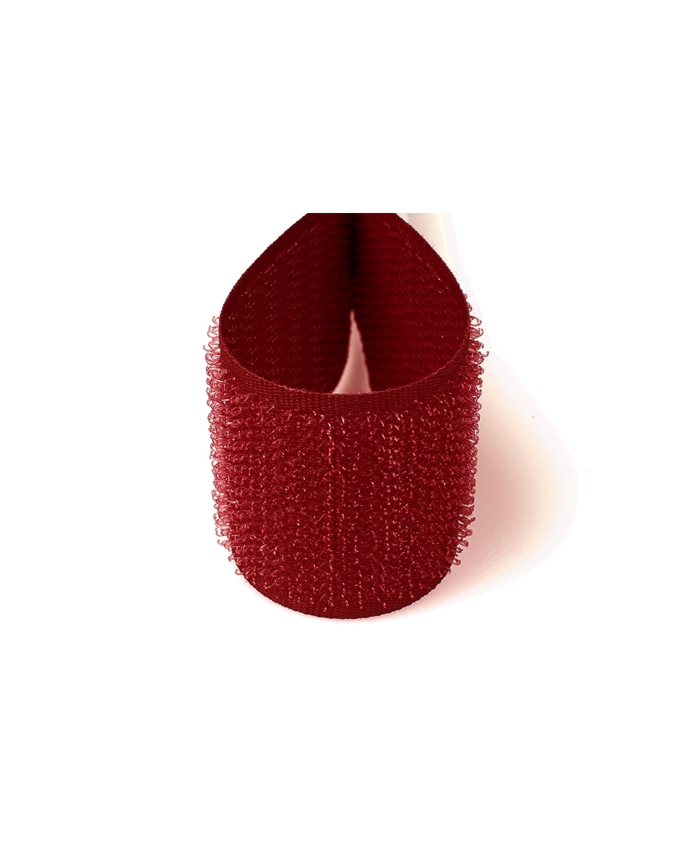 Hook and loop tape maroon 525 polyester/nylon hook 25 mb Hook and loop tape maroon 525 polyester/nylon hook 25 mb