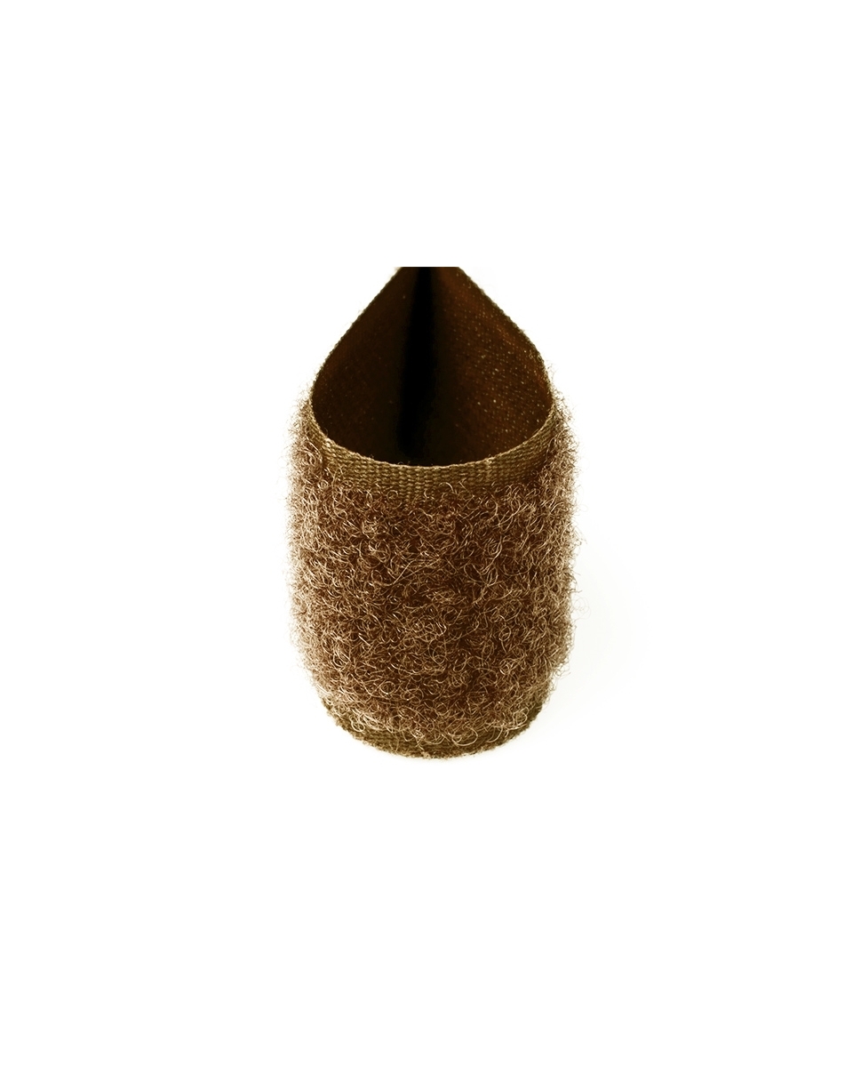 Hook and loop tape  brown 568 polyester/nylon loop 25 mb