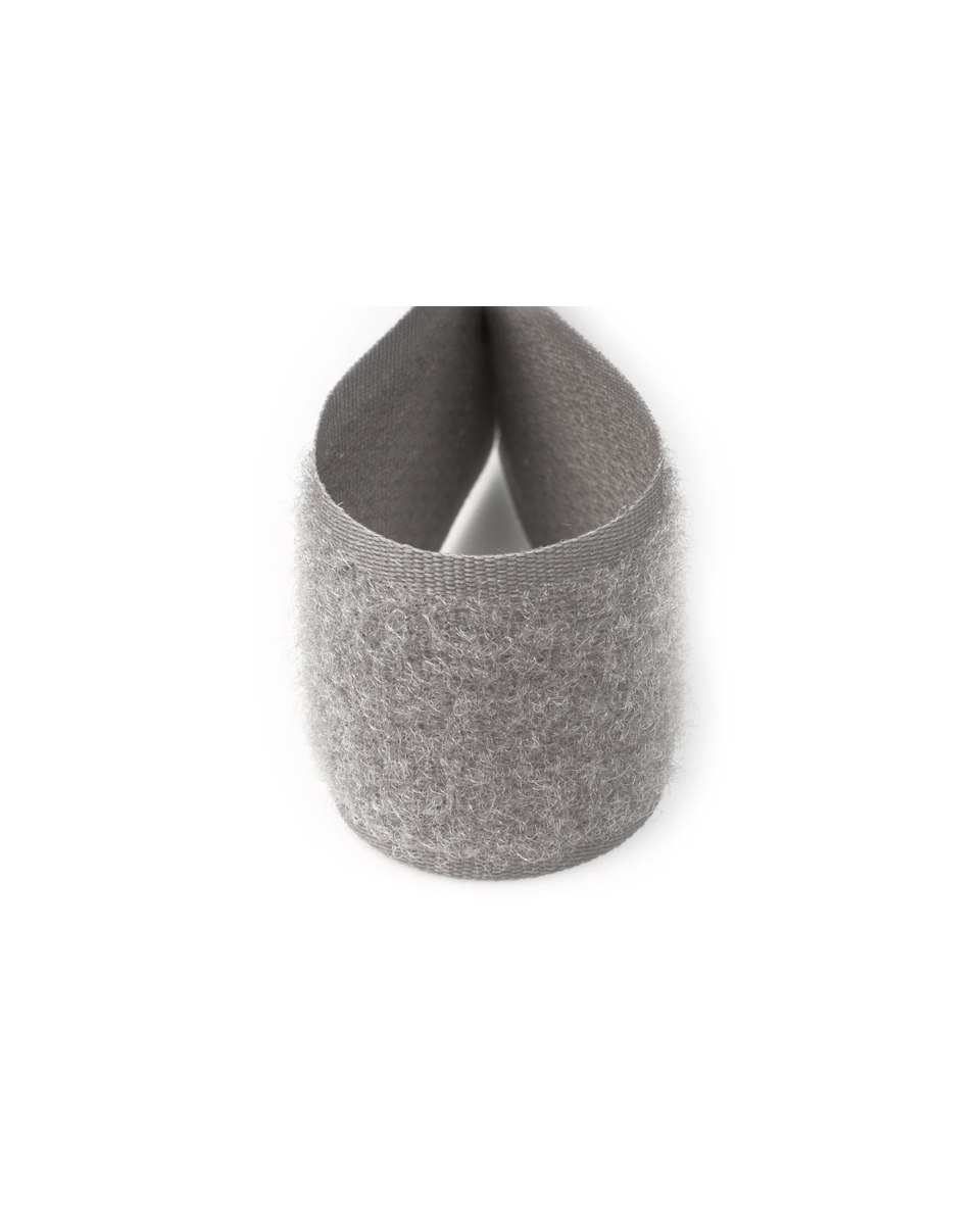 Klettverschlussband grau 134 polyester/nylon flausch 25 lm Klettverschlussband grau 134 polyester/nylon flausch 25 lm