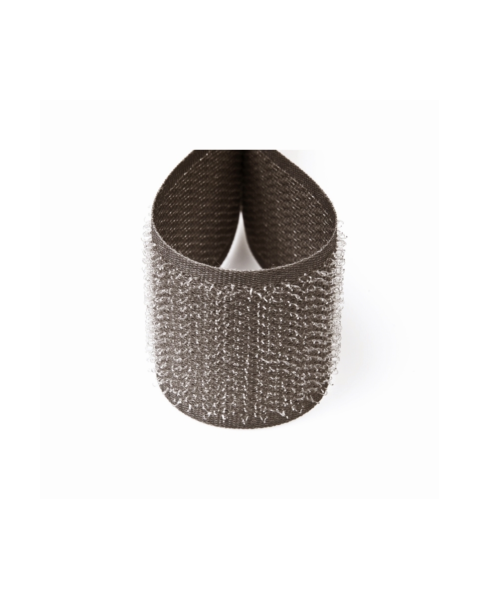 Hook and loop tape  graphite 301 polyester/nylon hook 25 mb