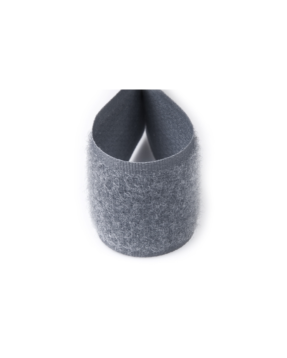 Klettverschlussband grau 119 polyester/nylon flausch 25 lm Klettverschlussband grau 119 polyester/nylon flausch 25 lm