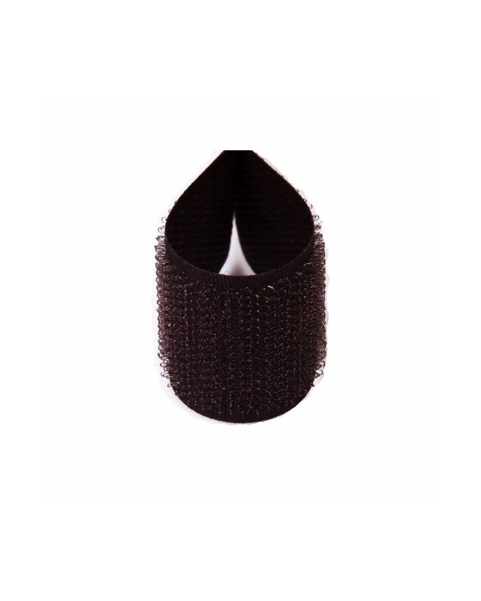 Hook and loop tape  dark brown 141 polyester/nylon hook 25 mb