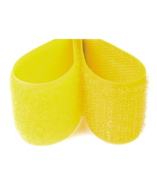 Hook and loop tape  yellow 506 polyester/nylon hook 25 mb