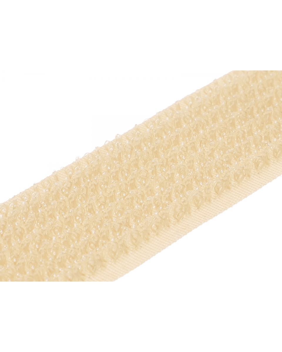 Klettverschlussband 2in1  hellbeige 101 100% nylon 25 lm