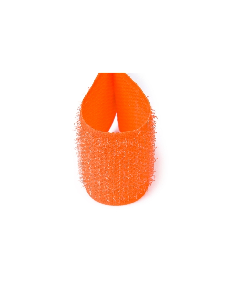 Hook and loop tape  orange neon&nbsppolyester/nylon hook 25 mb