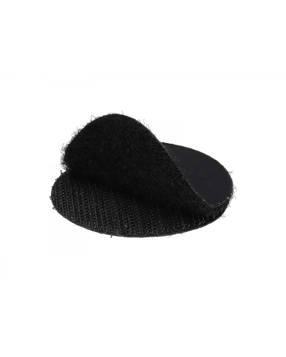 Kolečka na suchý zip s lepidlem 4,5 cm černý 100% nylonový