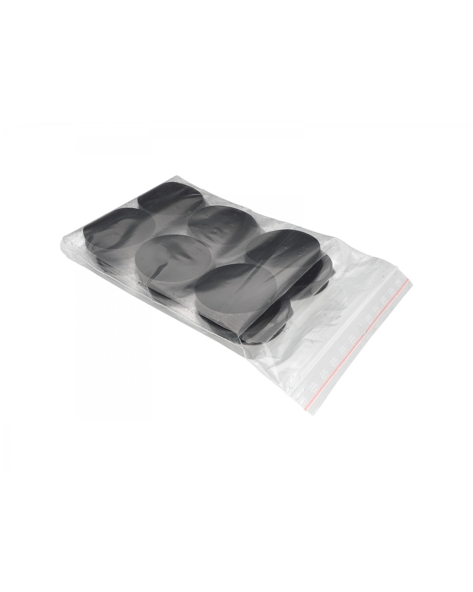 Kolečka na suchý zip s lepidlem 4,5 cm černý 100% nylonový