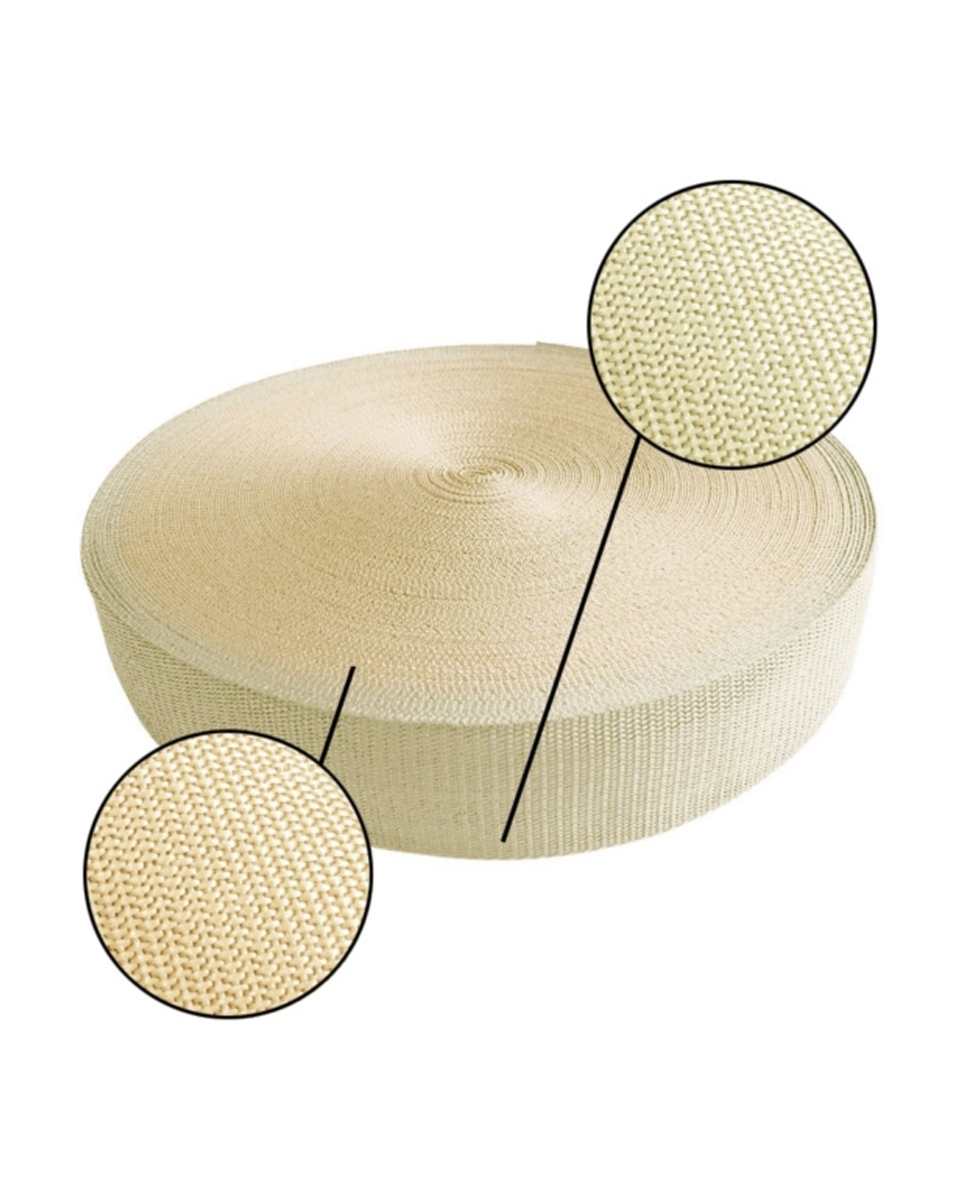 Webbing pp 25 mm / 1,3 mm beige 122 50 mb