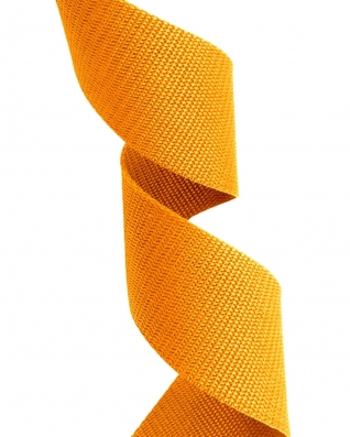 Webbing  pp 10 mm / 1,3 mm yellow 506 50 mb