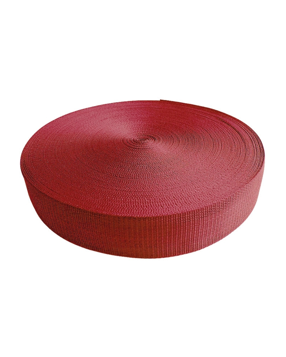 Webbing pp 40 mm / 1,3 mm brick red 199 50 mb