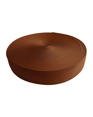 Webbing pp 25 mm / 1,3 mm dark brown  236 50 mb