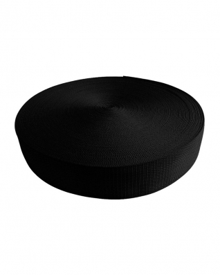 Webbing pp 50 mm / 1,3 mm black  580 50 mb