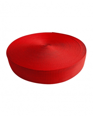 Webbing pp 25 mm / 1,3 mm red 620 50 mb