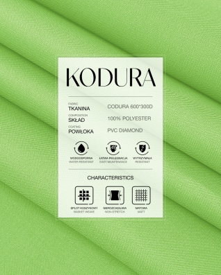 Tkanina wodoodporna Kodura 600D*300D PVC (041) jasnozielona