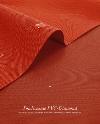 Wasserdichter Codura-Stoff 600D*300D PVC (053) Orange