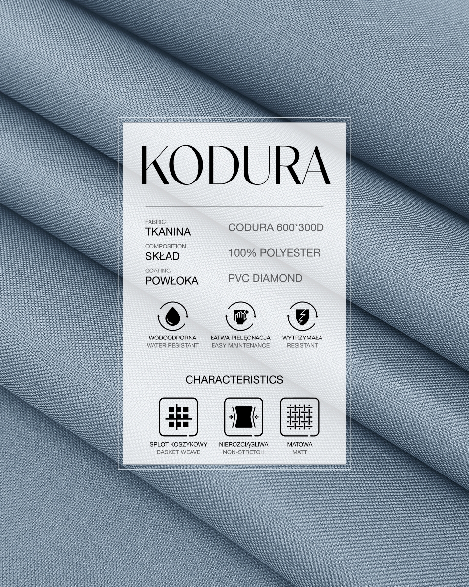 Voděodolná tkanina Kodura 600D*300D PVC (095) světle fialová