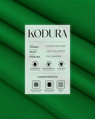 Tkanina wodoodporna Kodura 600D*300D PVC (084) zielona