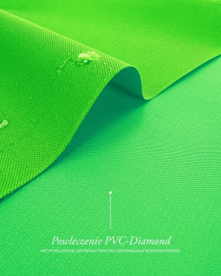 Tkanina wodoodporna Kodura 600D*300D PVC (1001)  neon zielony