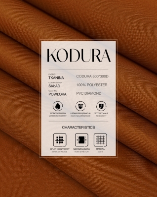 Voděodolná tkanina Kodura 600D*300D PVC (102) rezavá