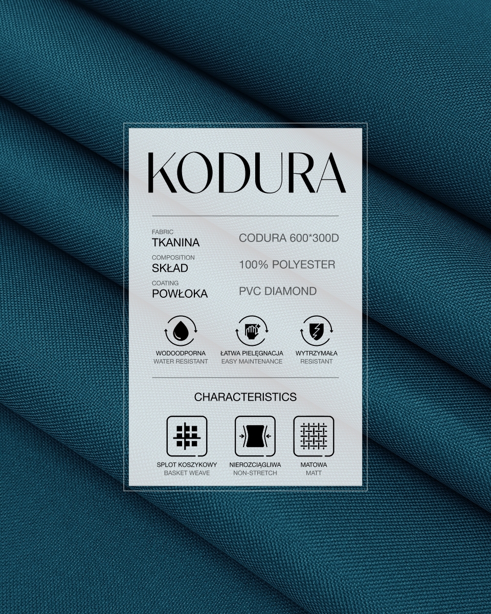 Voděodolná tkanina Kodura 600D*300D PVC (558) námořnická modrá