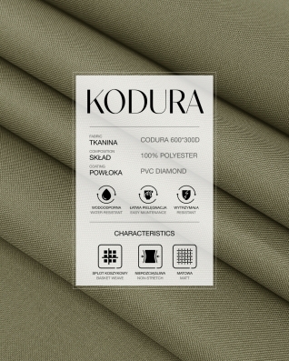 Tkanina wodoodporna Kodura 600D*300D PVC (884) beżowa