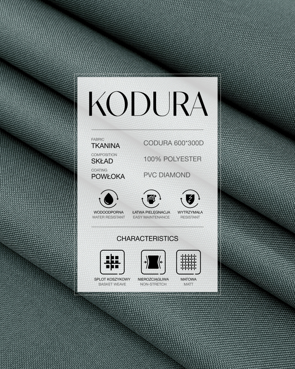 Voděodolná tkanina Kodura 600D*300D PVC (134) šedá