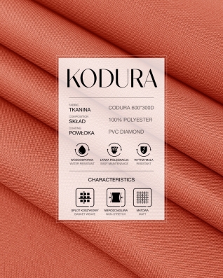 Wasserdichter Codura-Stoff 600D*300D PVC (136) Orange